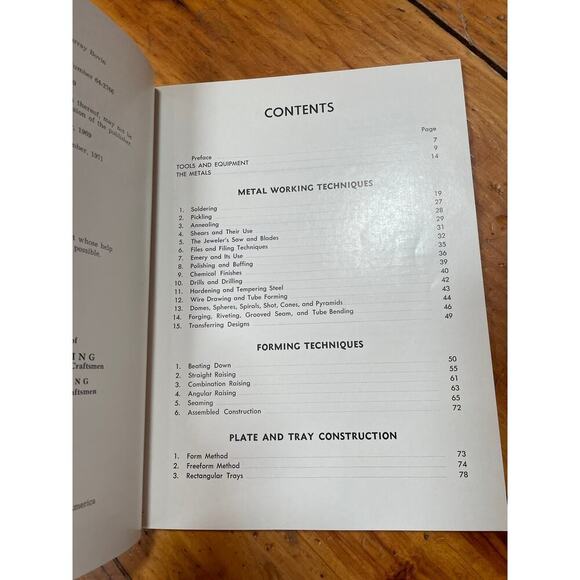 VTG Silversmithing and art metal for schools tradesman craftsmen by Murray Bovin - Picture 5 of 8